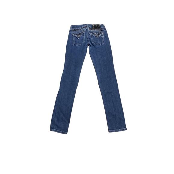 Y2K Bootcut Skinny Dark Wash Miss Me Jeans Size 28 JP4221RSI - Picture 8 of 8